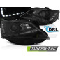 Fari Anteriori Luci Diurne DRL Nero per Seat Seat Ibiza 6J 2012-2015 (Cod. TT-LPSE30)