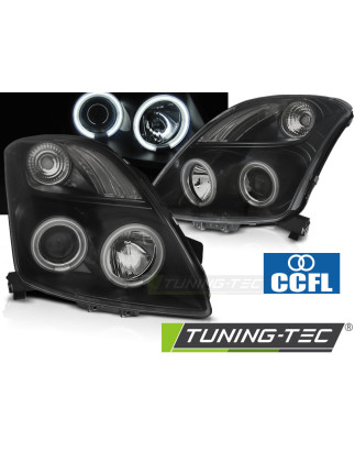 Fari Anteriori Angel Eyes per Suzuki Swift Ccfl 05/2005-2010 (Cod. TT-LPSI06)