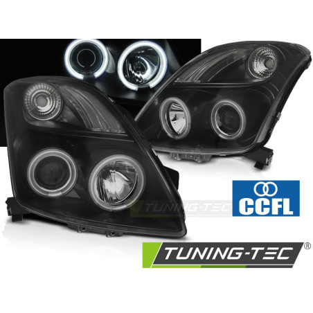 Fari Anteriori Angel Eyes per Suzuki Swift Ccfl 05/2005-2010 (Cod. TT-LPSI06)