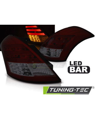 Fanali Posteriori LED Rosso Fumé per Suzuki Swift V Dal 2010 (Cod. TT-LDSI06)