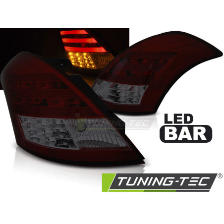 Fanali Posteriori LED Rosso Fumé per Suzuki Swift V Dal 2010 (Cod. TT-LDSI06)