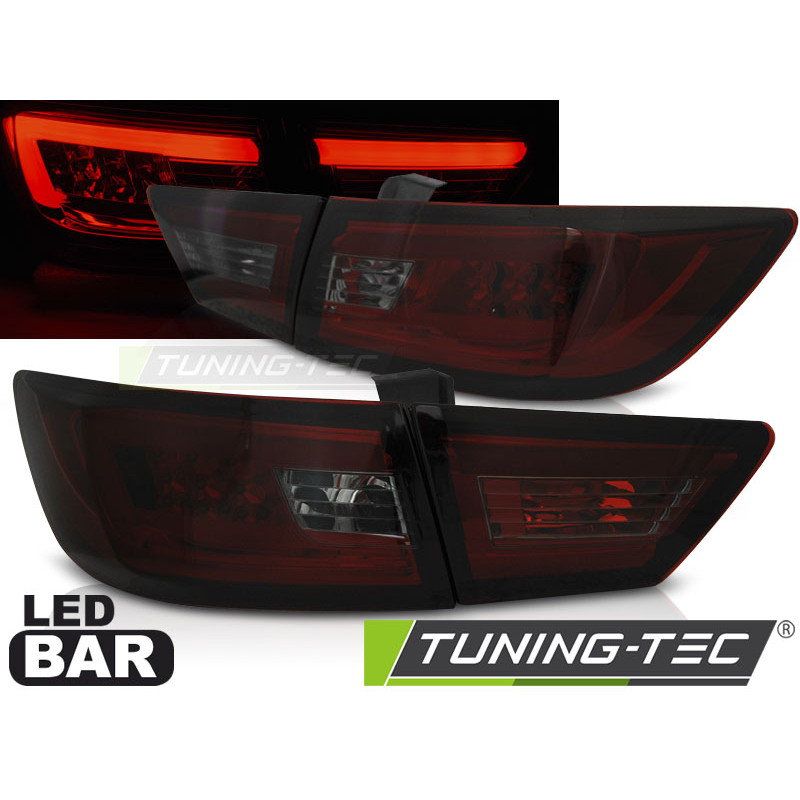 Fanali Posteriori LED Rosso Fumé per Renault Clio Iv 2013-2016 (Cod. TT-LDRE03)