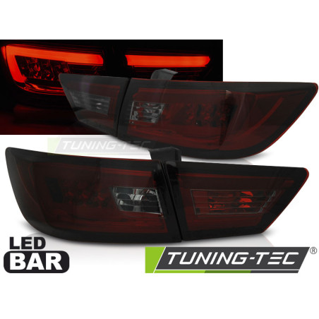 Fanali Posteriori LED Rosso Fumé per Renault Clio Iv 2013-2016 (Cod. TT-LDRE03)