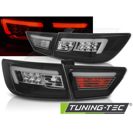 Fanali Posteriori LED Nero per Renault Clio Iv Hb 2013-2016 (Cod. TT-LDRE05)