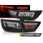 Fanali Posteriori LED Nero per Renault Clio Iv Hb 2013-2016 (Cod. TT-LDRE05)