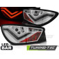 Fanali Posteriori LED Cromato per Seat Ibiza 6J 3D 06/2008-2012 (Cod. TT-LDSE20)