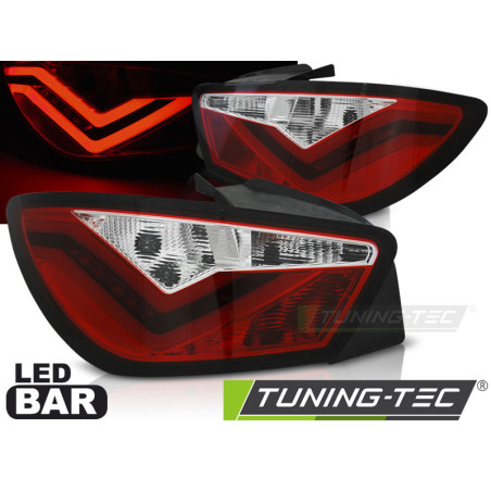 Fanali Posteriori LED per Seat Ibiza 6J 3D 06/2008-2012 (Cod. TT-LDSE21)