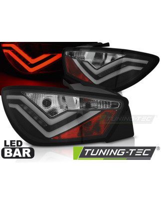 Fanali Posteriori LED Nero per Seat Ibiza 6J 3D 06/2008-2012 (Cod. TT-LDSE24)
