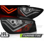 Fanali Posteriori LED Nero per Seat Ibiza 6J 3D 06/2008-2012 (Cod. TT-LDSE24)
