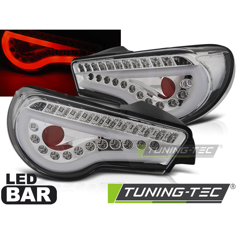 Fanali Posteriori LED Cromato per Toyota Gt86 2012-2016 (Cod. TT-LDTO12)