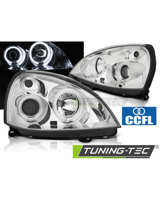 Fari Anteriori Angel Eyes per Renault Clio Ii Ccfl 06/2001-09/2005 (Cod. TT-LPRE33)