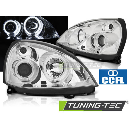 Fari Anteriori Angel Eyes per Renault Clio Ii Ccfl 06/2001-09/2005 (Cod. TT-LPRE33)