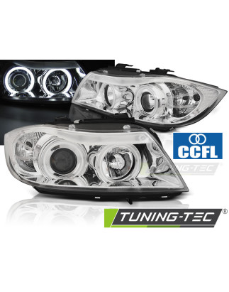 Fari Anteriori Angel Eyes per BMW E90/E91 03/2005-08/2008 (Cod. TT-LPBMH6)