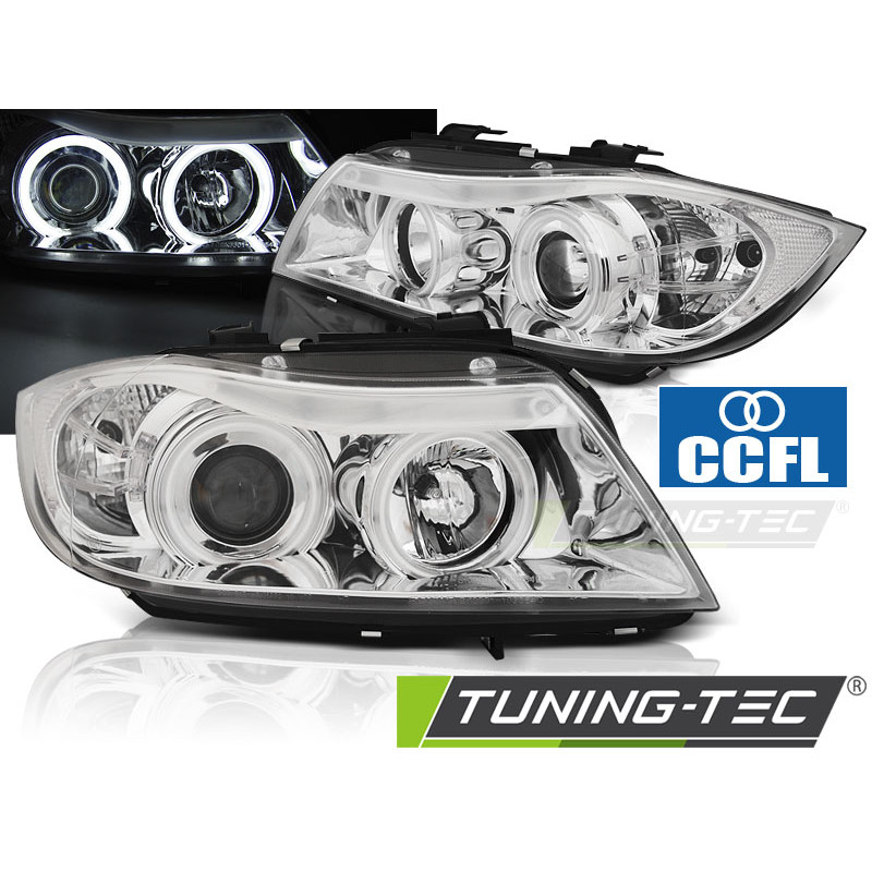 Fari Anteriori Angel Eyes per BMW E90/E91 03/2005-08/2008 (Cod. TT-LPBMH6)