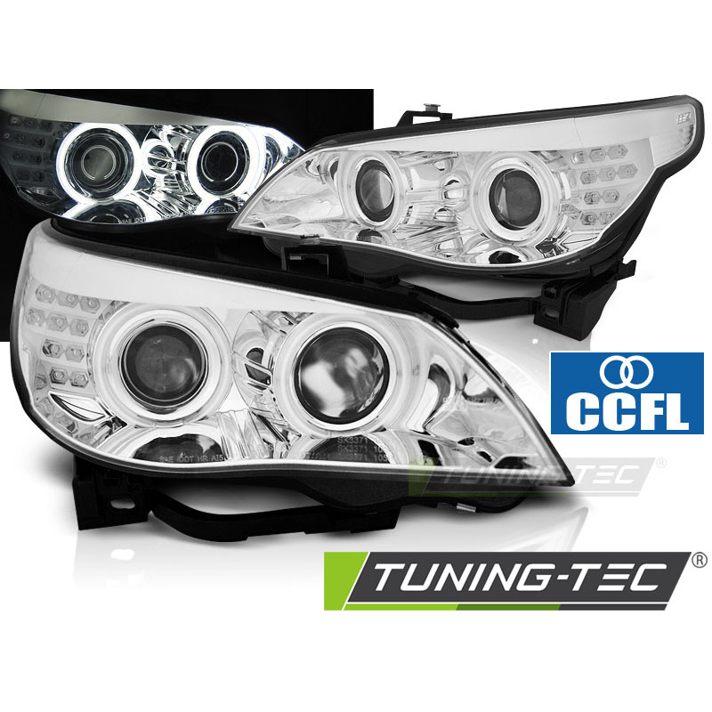 Fari Anteriori Angel Eyes per BMW E60/E61 2003-2007 (Cod. TT-LPBMH8)