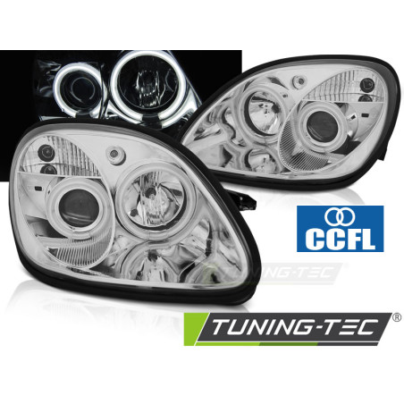 Fari Anteriori Angel Eyes per Mercedes-Benz R170 Slk 04/1996-2004 (Cod. TT-LPMEB0)