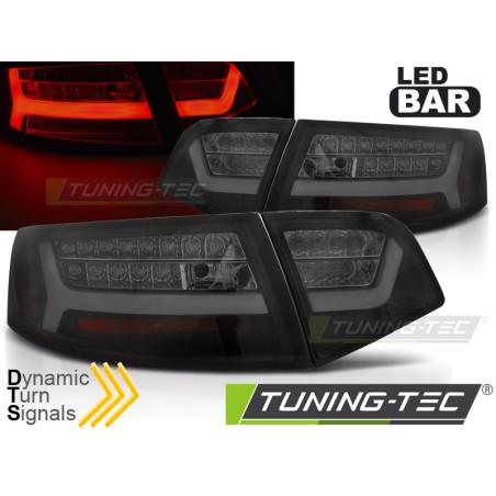 Fanali Posteriori LED Nero per Audi A6 2008-2011 (Cod. TT-LDAUF5)
