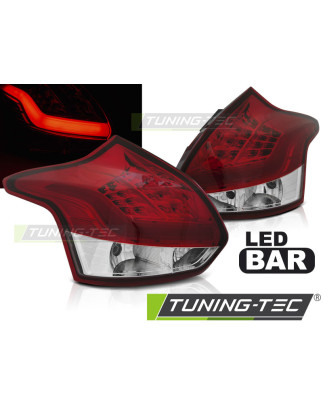 Fanali Posteriori LED Rosso/bianco per Ford Focus 3 2011-10/2014 (Cod. TT-LDFO52)