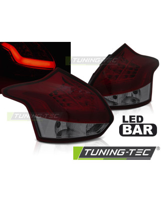 Fanali Posteriori LED Rosso Fumé per Ford Focus 3 2011-10/2014 (Cod. TT-LDFO53)