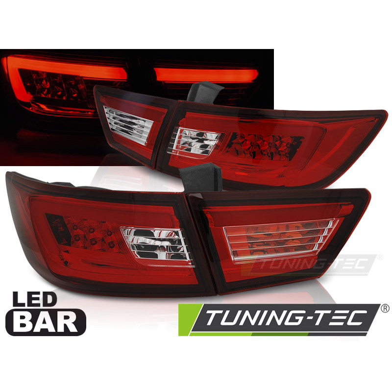 Fanali Posteriori LED Rosso/bianco per Renault Clio Iv 2013-2016 (Cod. TT-LDRE02)