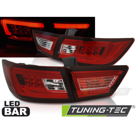 Fanali Posteriori LED Rosso/bianco per Renault Clio Iv 2013-2016 (Cod. TT-LDRE02)