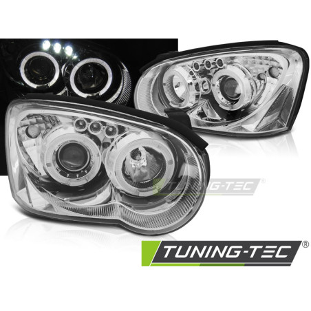 Fari Anteriori Angel Eyes per Subaru Impreza Ii Gd Gg 2003-2005 (Cod. TT-LPSU03)