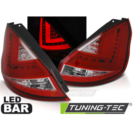 Fanali Posteriori LED Rosso/bianco per Ford Fiesta Mk7 Hb 2008-2012 (Cod. TT-LDFO45)