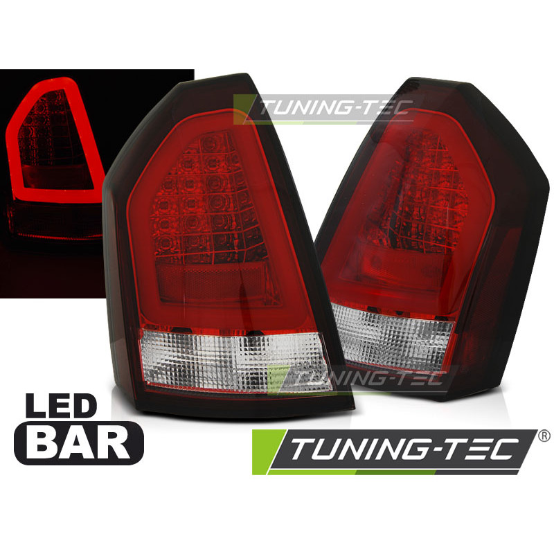 Fanali Posteriori LED Rosso/bianco per Chrysler 300C 2005-2008 (Cod. TT-LDCH16)
