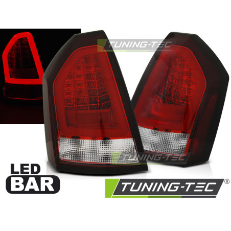 Fanali Posteriori LED Rosso/bianco per Chrysler 300C 2005-2008 (Cod. TT-LDCH16)
