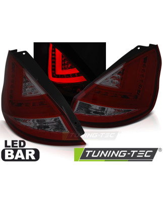 Fanali Posteriori LED Rosso Fumé per Ford Fiesta Mk7 Hb 2012-2016 (Cod. TT-LDFO50)