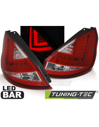 Fanali Posteriori LED Rosso/bianco per Ford Fiesta Mk7 Hb 2012-2016 (Cod. TT-LDFO49)