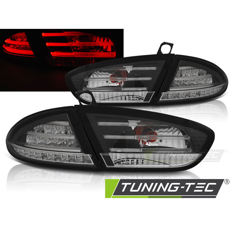 Fanali Posteriori LED Nero per Seat Leon 03/2009-2012 (Cod. TT-LDSE29)