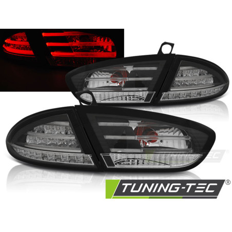 Fanali Posteriori LED Nero per Seat Leon 03/2009-2012 (Cod. TT-LDSE29)