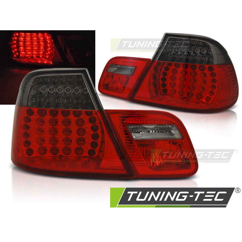 Fanali Posteriori LED Rosso Fumé per BMW E46 04/2003-2006 (Cod. TT-LDBMF2)