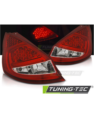 Fanali Posteriori LED Rosso/bianco per Ford Fiesta Mk7 Hb 2008-2012 (Cod. TT-LDFO41)
