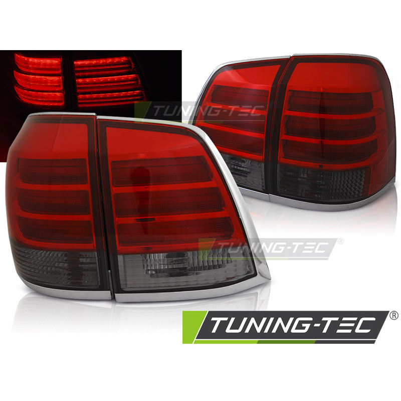 Fanali Posteriori LED Rosso Fumé per Toyota Land Cruiser Fj200 2007-2015 (Cod. TT-LDTO17) Fanali Posteriori LED Rosso Fumé per Toyota Land Cruiser Fj200 2007-2015 (Cod. TT-LDTO17)