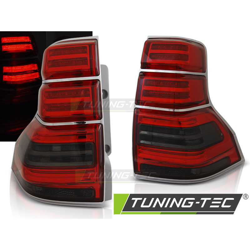 Fanali Posteriori LED Rosso Fumé per Toyota Land Cruiser 150 2009-2013 (Cod. TT-LDTO21)