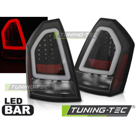 Fanali Posteriori LED Nero per Chrysler 300C 2005-2008 (Cod. TT-LDCH19)
