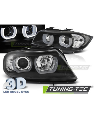 Fari Anteriori LED Nero per BMW E90/E91 03/2005-08/0 (Cod. TT-LPBMI4)