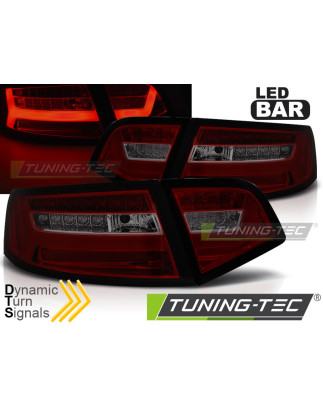 Fanali Posteriori LED Rosso Fumé per Audi A6 2008-2011 (Cod. TT-LDAUF3)