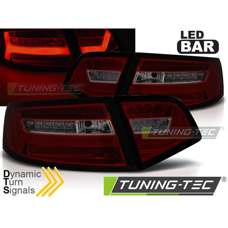 Fanali Posteriori LED Rosso Fumé per Audi A6 2008-2011 (Cod. TT-LDAUF3)