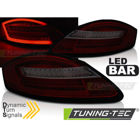 Fanali Posteriori LED Rosso Fumé per Porsche Boxster 987/CAYMAN 2005-2008 (Cod. TT-LDPO09)