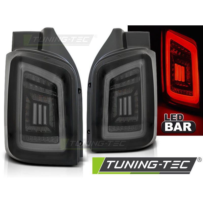 Fanali Posteriori LED Nero per Volkswagen T5 /10-15 04/2003-2009 (Cod. TT-LDVWH5)