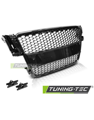Griglia Frontale Nero Lucido Nero per Audi A5 2007-06/2011 (Cod. TT-GRAU50)