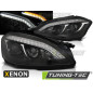 Fari Anteriori Luci Diurne Nero per Mercedes-Benz W221 2005-2009 (Cod. TT-LPMEB3)