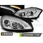 Fari Anteriori Luci Diurne Cromato per Mercedes-Benz W221 2005-2009 (Cod. TT-LPMEB2)