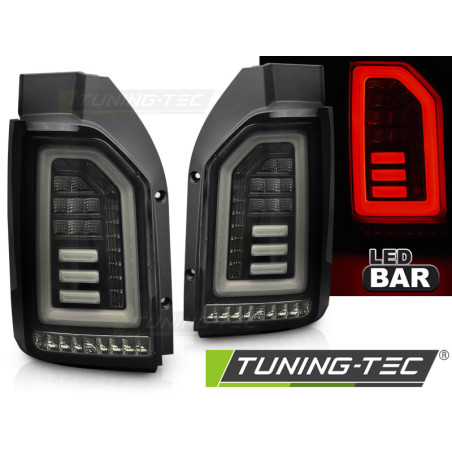 Fanali Posteriori LED Nero per Volkswagen Transporter T6 2015-2019 (Cod. TT-LDVWH9)
