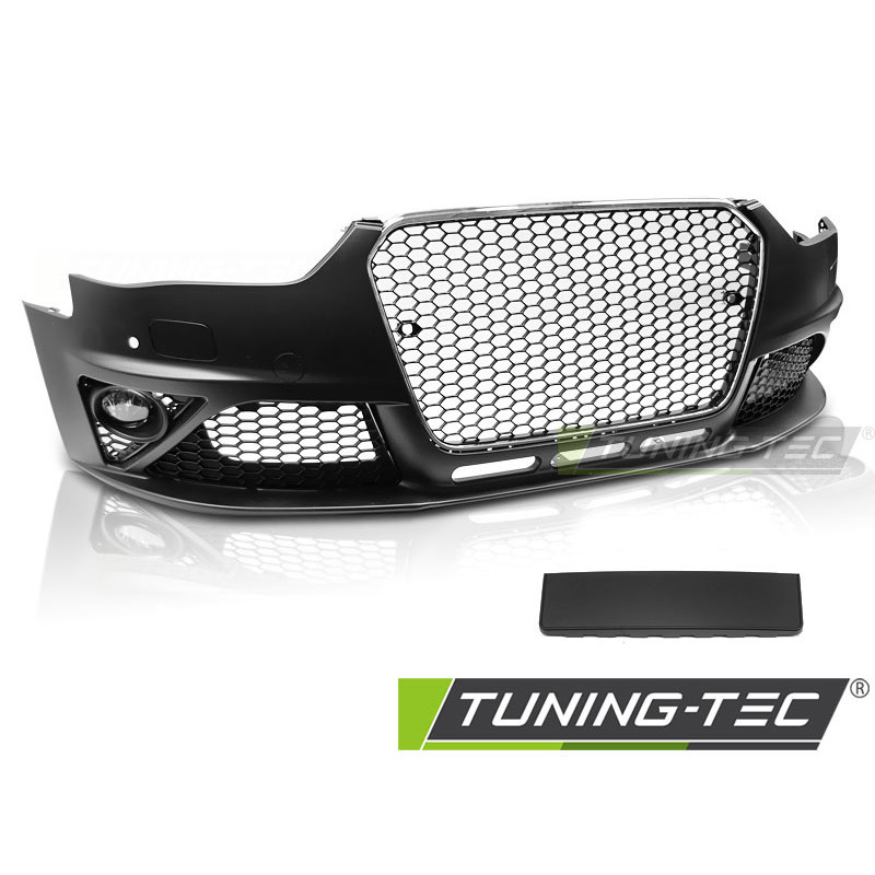 Paraurti Anteriore Cromato Nero per Audi A4 B8 2012-2015 (Cod. TT-ZPAU22)