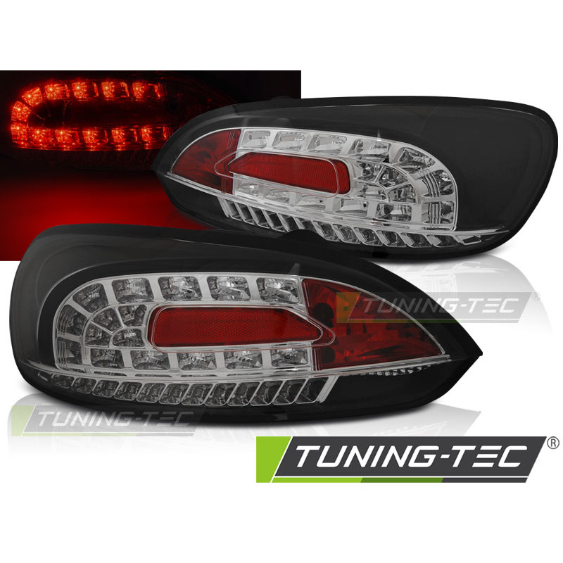 Fanali Posteriori LED Nero per Volkswagen Scirocco Iii 2008-04/2014 (Cod. TT-LDVWI4)