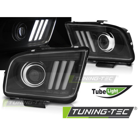 Fanali Posteriori Nero per Ford Mustang 2004-2009 (Cod. TT-LPFO75)